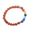 Seven Chakras Protective Rudraksha Seed Bracelet