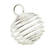 Silver Crystal Cage Pendant