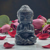 Silver Sheen Obsidian Baby Buddha
