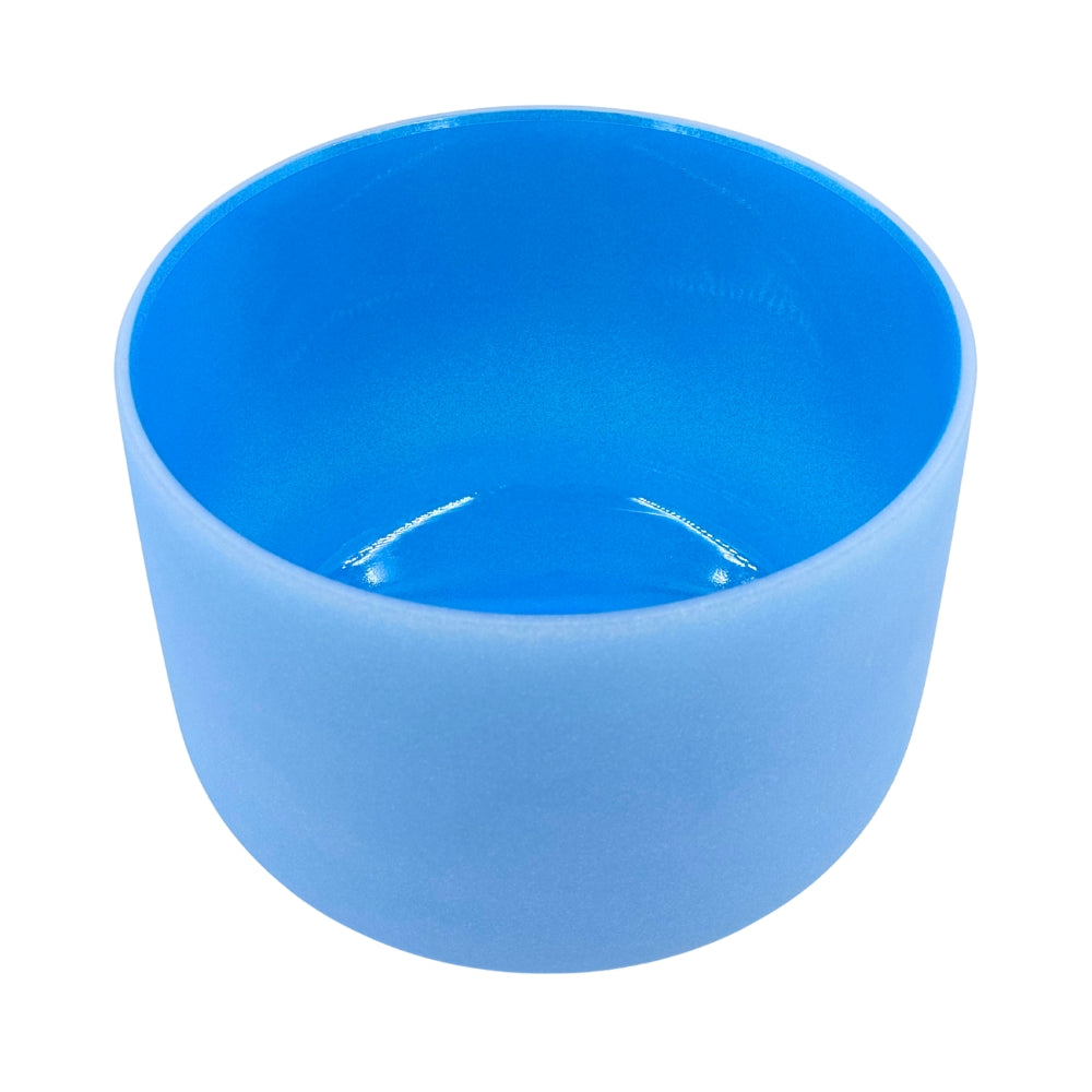 Chakra Crystal Singing Bowl - Throat on a white background