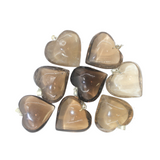 Smoky Quartz Heart Pendant