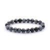 Snowflake Obsidian Bracelet 8mm