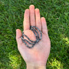 Snowflake Obsidian Mini Bracelet 4mm