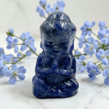 Sodalite Mini Meditating Crystal Buddha