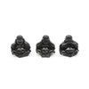 Three Wise Buddha - See/Hear/Speak No Evil Statue Black