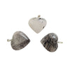 Tourmalinated Quartz Mini Heart Pendant