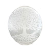 Tree of Life Selenite Engraved Palmstone