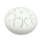White Steel Tongue Drum - 12"