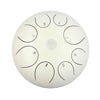 White Steel Tongue Drum - 12"