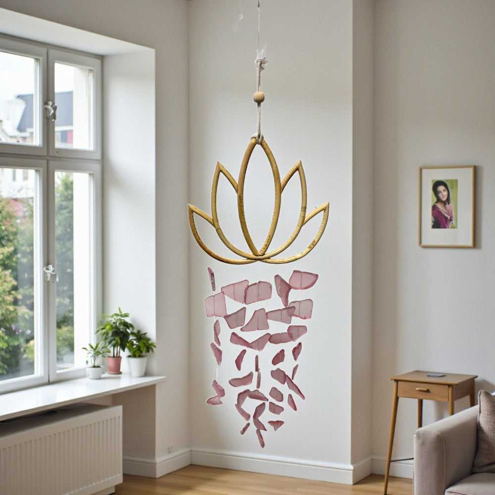 Windchime - Sea Glass, Lotus Pink