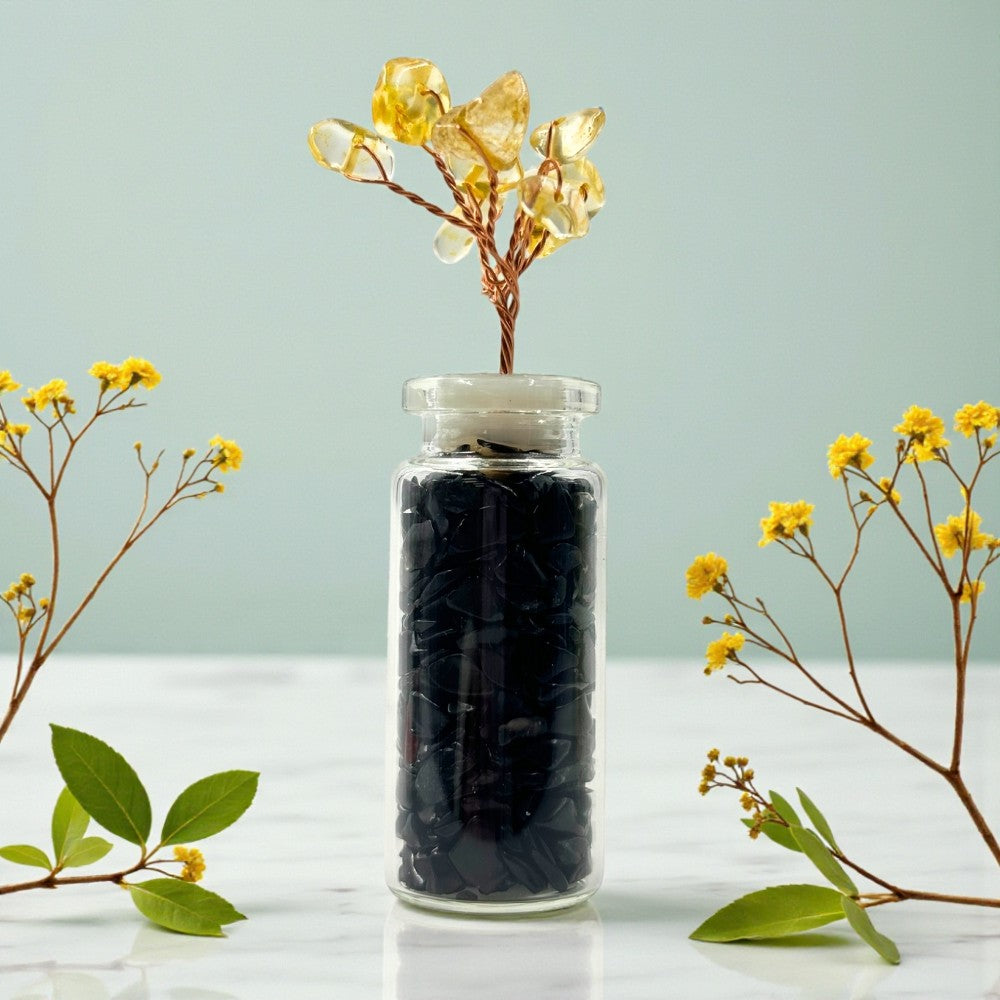 Wishing Jar Protection - Black Obsidian