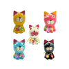 Wood Cat Figurines - Set of 5