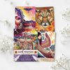 Earth Warriors Oracle cards on a white background with decorative elements