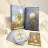 Fairy Tale Tarot cards with packaging and a few cards displayed on a light background.