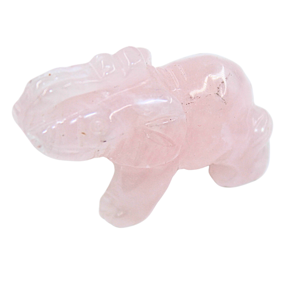 Crystal Elephant – Rose Quartz Large