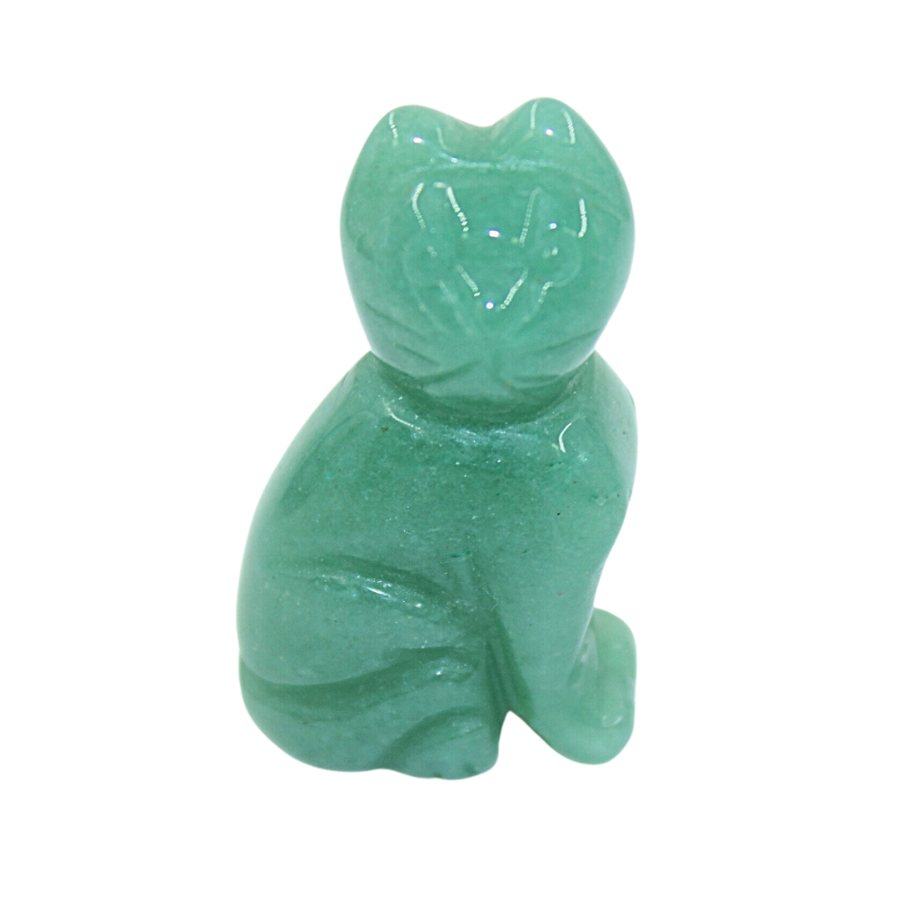 Crystal Cat – Green Aventurine Large