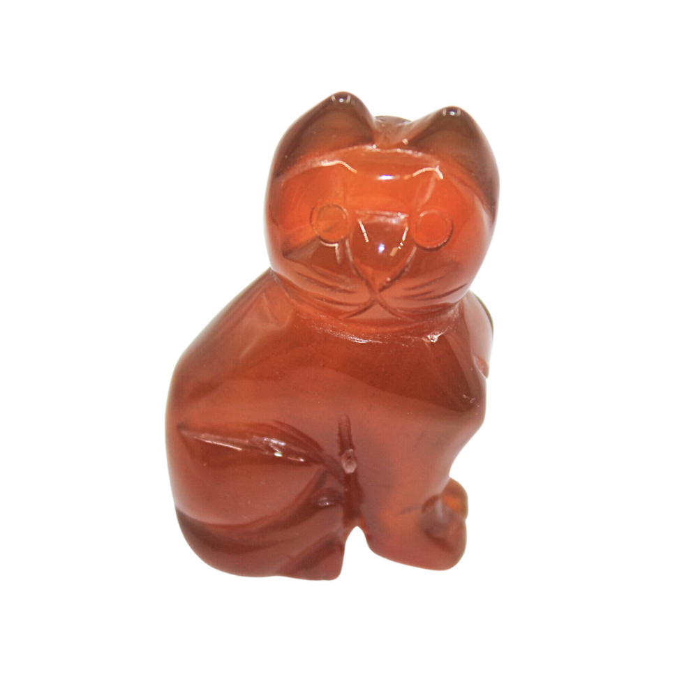 Crystal Cat – Carnelian Large