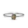 Moldavite Silver Ring - 925
