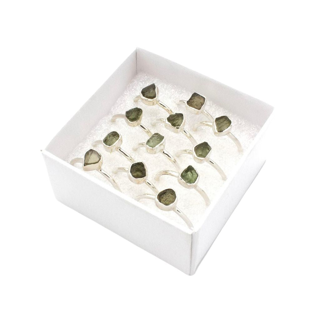 Silver Ring - Moldavite