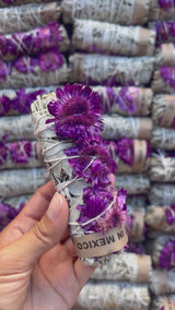Sage Bundle - Purple Strawflower