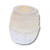 3" Tower Shaped Selenite Candle Holder