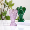 Green aventurine and amethyst angels