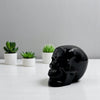 Black obsidian skull