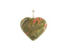 Unakite Jasper Mini Heart Pendent