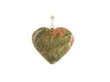 Unakite Jasper Mini Heart Pendent