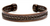 Wide Braided Copper Magnetic Cuff