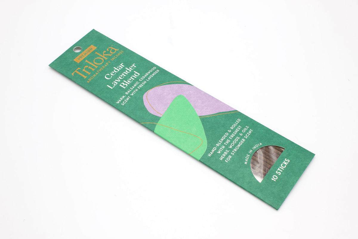 Triloka Cedar, Lavender Incense Earths Elements