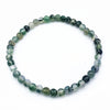 Moss Agate Bracelet 4mm